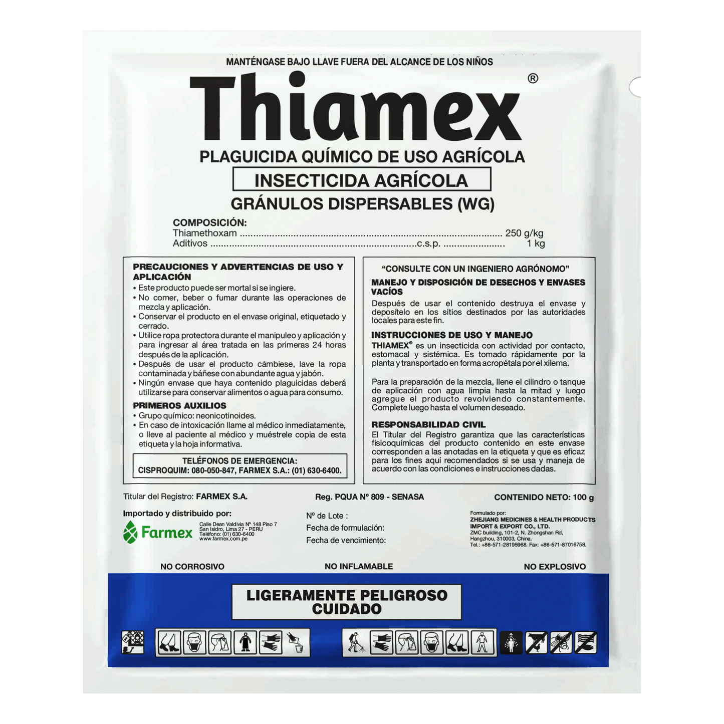 THIAMEX (thiamethoxam 250 g/kg.)