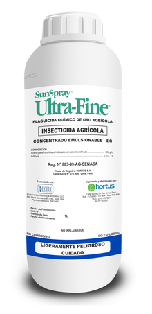 SUNSPRAY ULTRA-FINE  EC	aceite parafinico liviano hidratado con solvente refinado  988g/l.