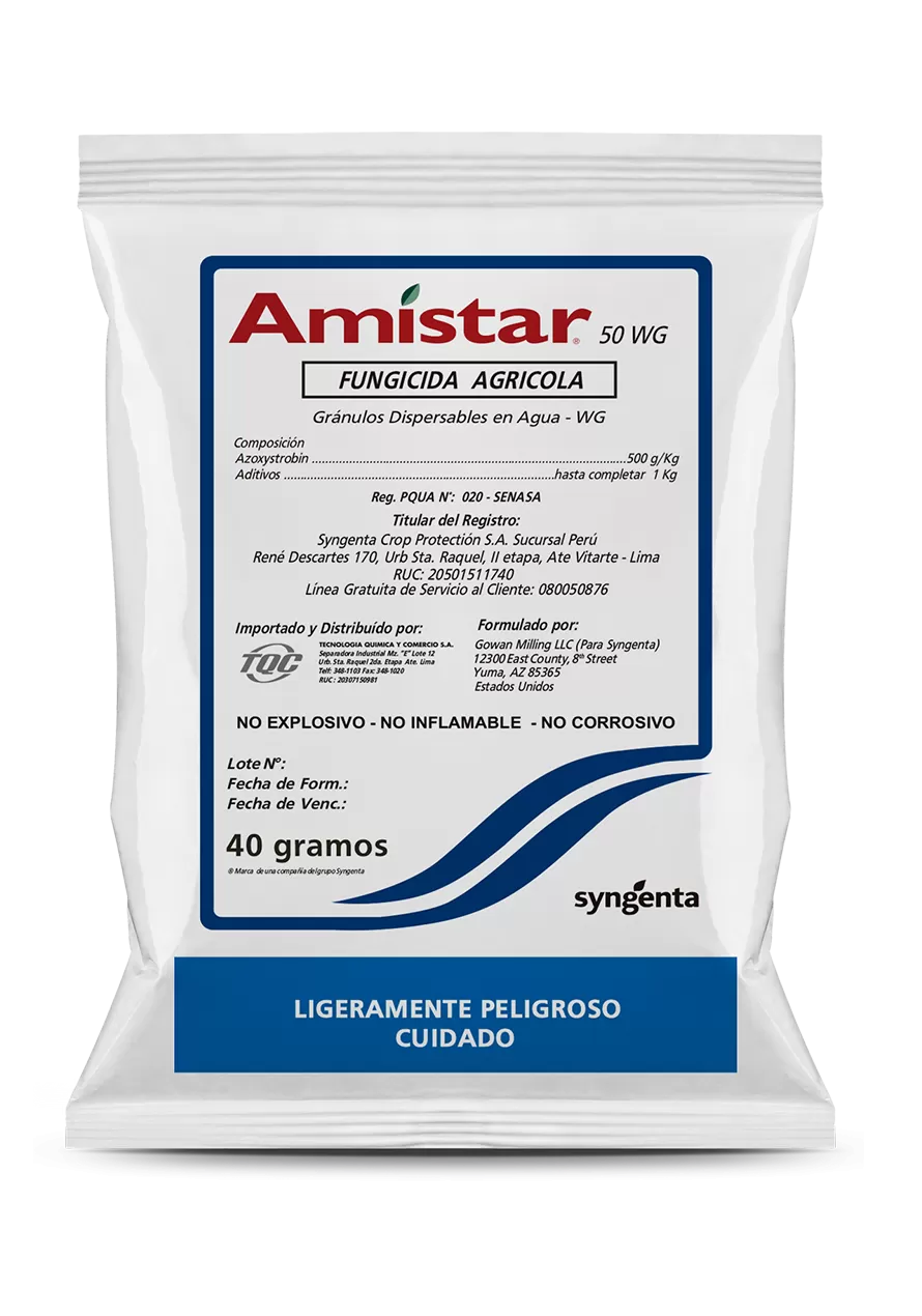 AMISTAR 50 WG	(azoxystrobin 500 g/kg)