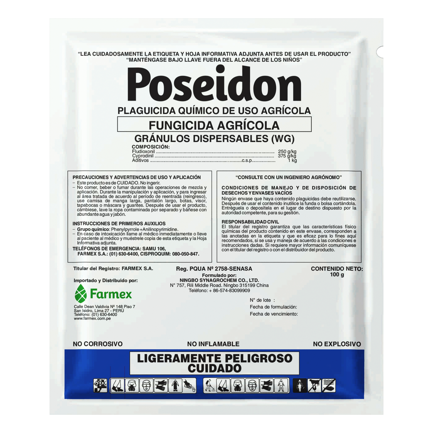 POSEIDON  62.5 WG	(fludioxinil 25% + cyprodinil 37.5%)